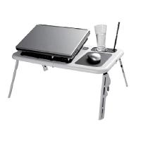 Mesa para Notebook Retrátil com Cooler Duplo e Base com Porta Copos - 2