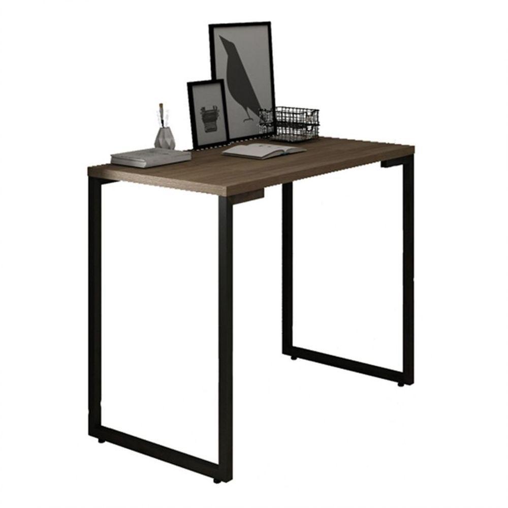 Mesa para Computador Escrivaninha Porto 90cm Castanho - 1