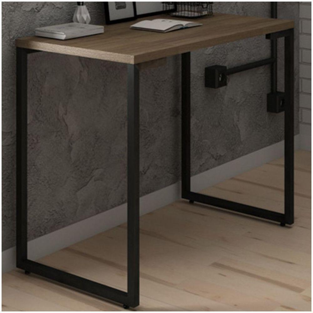 Mesa para Computador Escrivaninha Porto 90cm Castanho - 3