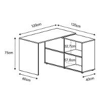Mesa para Notebook Mingle Web 2 Portas - branco - 6
