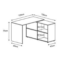 Mesa para Notebook Mingle Web 2 Portas - branco - 7
