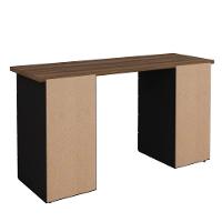 Mesa Computador Escrivaninha Due Web 10 Gavetas Nogal Preto - 3