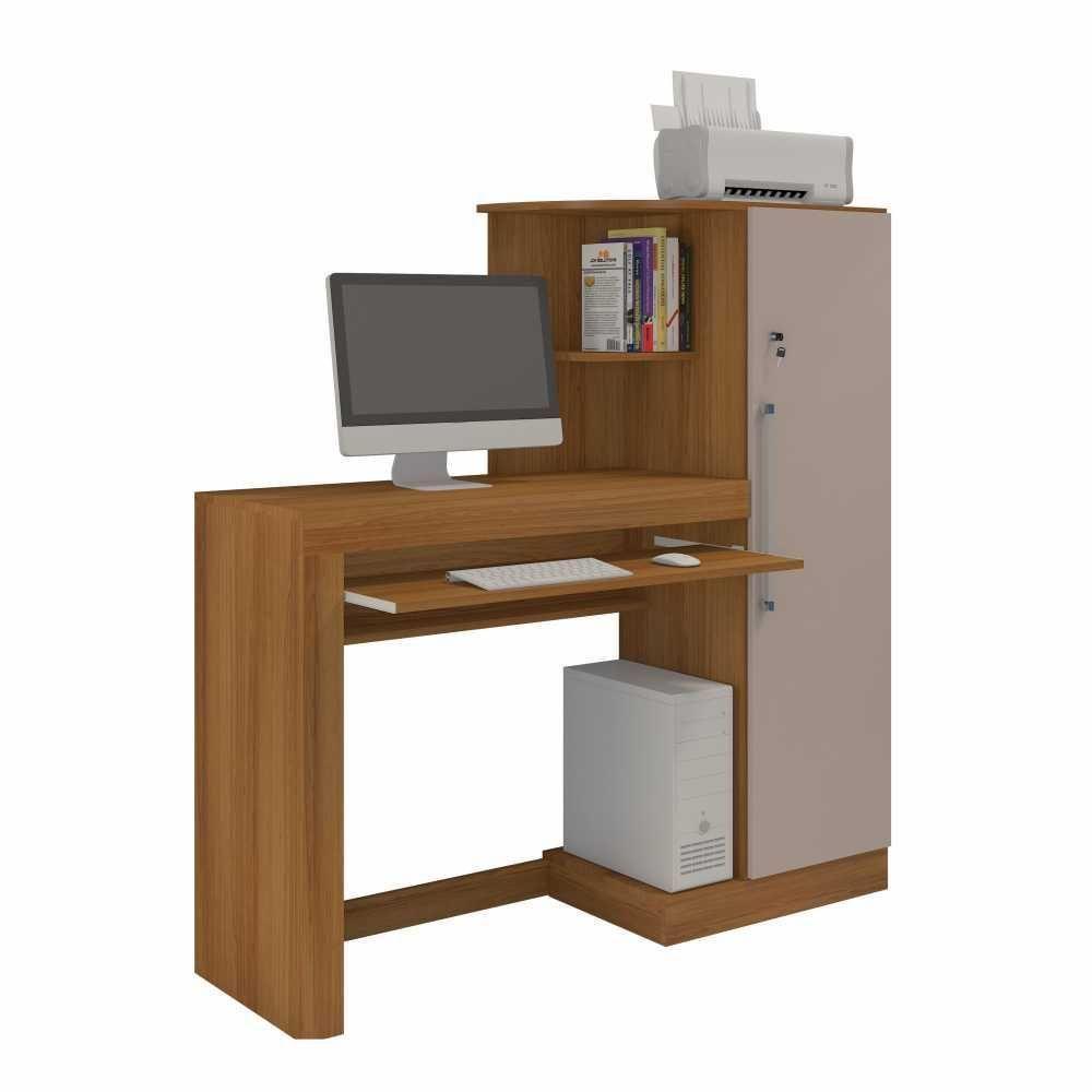 Escrivaninha Aroeira Com Armário Jcm Noronha Off White - 1