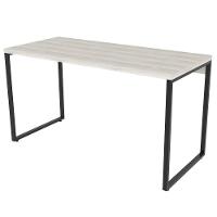 Kit 2 Mesas De Escritório Office 135Cm Estilo Industrial Prisma C08 Snow - Mpozenato