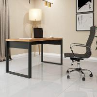 Mesa Escritório Estilo Industrial F20 Freijó/Preto Fosco - 4