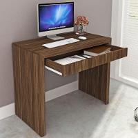 Mesa Para Home Office Com Gaveta Me4107 Nogal - Tecno Mobili - 7