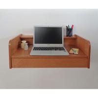 Escrivaninha Suspensa Bancada Com Gaveta Mesa Notebook Madeira Natural - 2