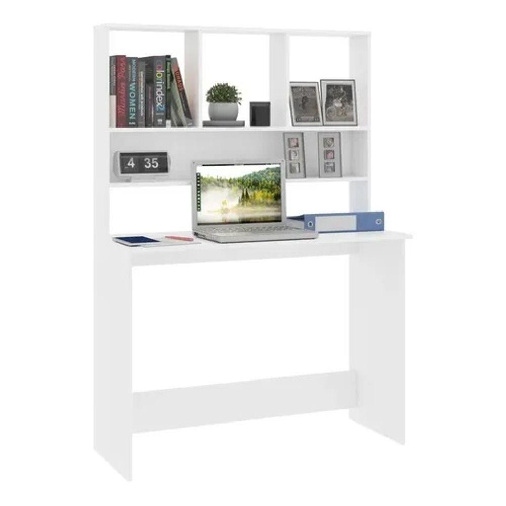 Escrivaninha Com Nichos José 100% Mdf Tamanho único - 3