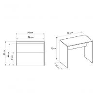 Mesa Escrivaninha Para Escritório Débora 90 100% Mdf - 2
