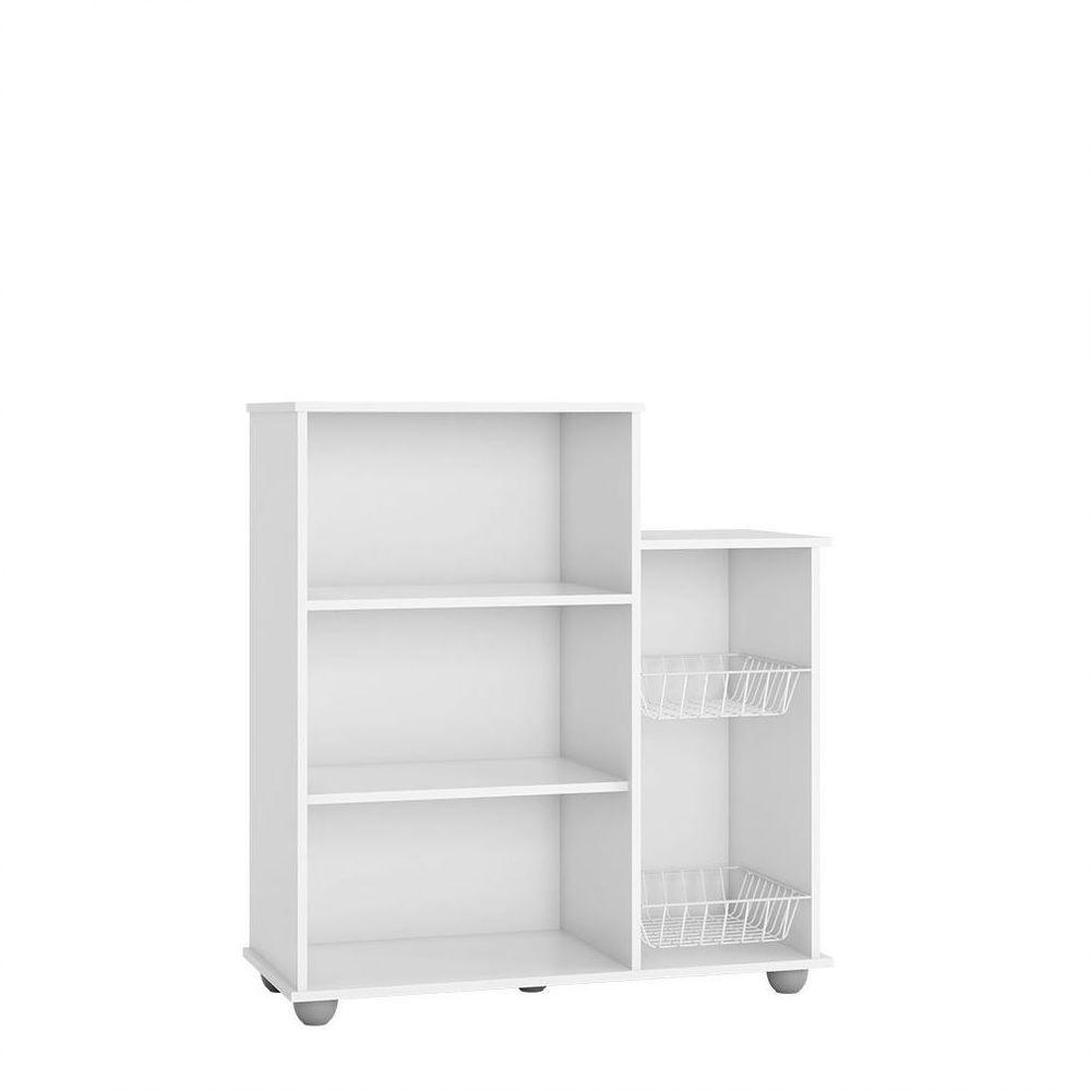 Armário Multiuso 2 Portas Fruteira Sollys Branco - 4