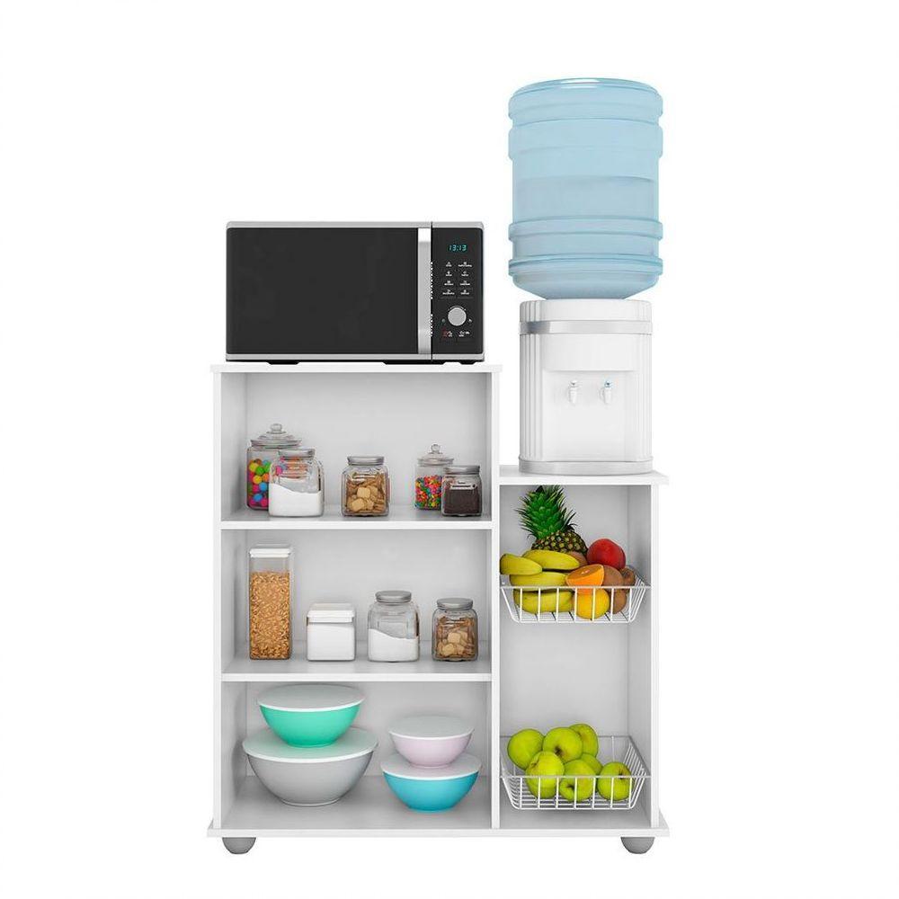 Armário Multiuso 2 Portas Fruteira Sollys Branco - 6