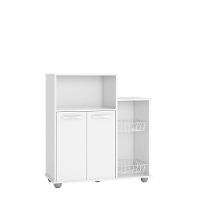 Armário Multiuso 2 Portas Fruteira Sollys Branco - 5