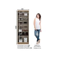 Armário Multiuso 02 Portas Margarida Henn Rústico Off White - 5