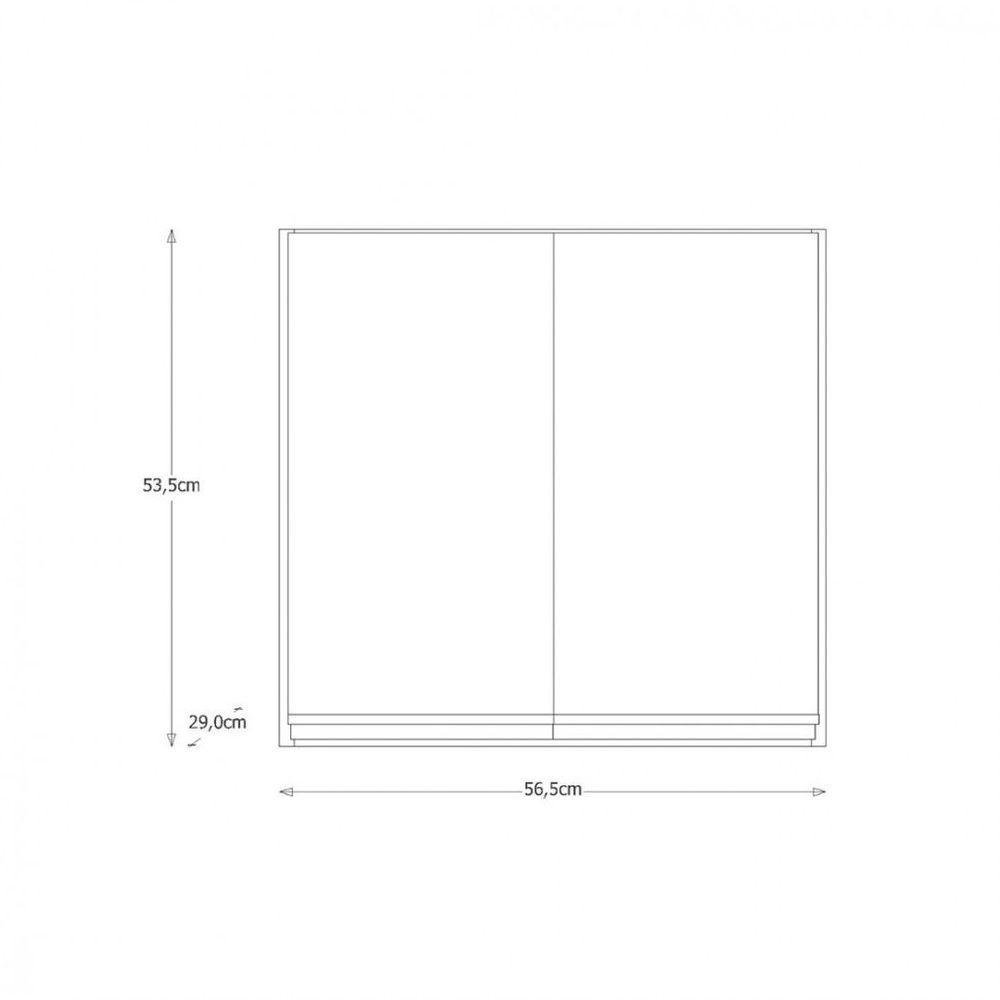 Kit Lavanderia Rorato Amélia Com Tanque E Aéreo 2 Portas Branco Com Preto - 4
