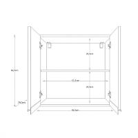 Kit Lavanderia Rorato Amélia Com Tanque E Aéreo 2 Portas Branco Com Preto - 3