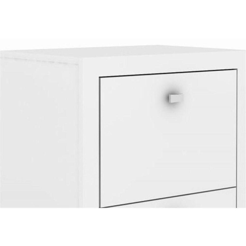 Armário Para Home Office Me4112 Com Rodízios Branco - Tecno Mobili - 4