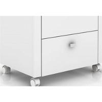 Armário Para Home Office Me4112 Com Rodízios Branco - Tecno Mobili - 3