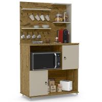 Armário 2 Portas Cantinho Do Café Aconchego Nature Off White - 1