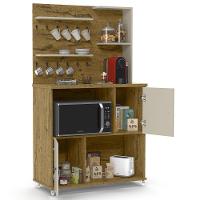 Armário 2 Portas Cantinho Do Café Aconchego Nature Off White