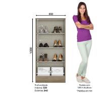 Armário Multiuso 02 Portas Zafira Briz Rústico - 4