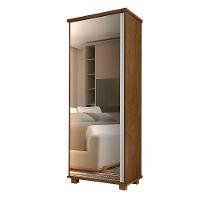 Armário Organizador com Espelho 1 Porta Hawking Malbec - 1