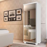 Armário Organizador com Espelho 1 Porta Hawking Branco - 2