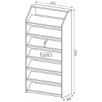 Armário Multiuso Sapateira Sa3403 Branco - Tecno Mobili - 3