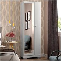 Armário Utilitário Multiuso 2 Portas Espelho Branco - 10