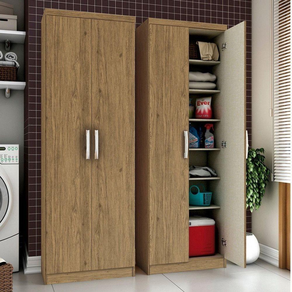 Armário Multiuso 2 Portas Margarida Henn Rústico - 1