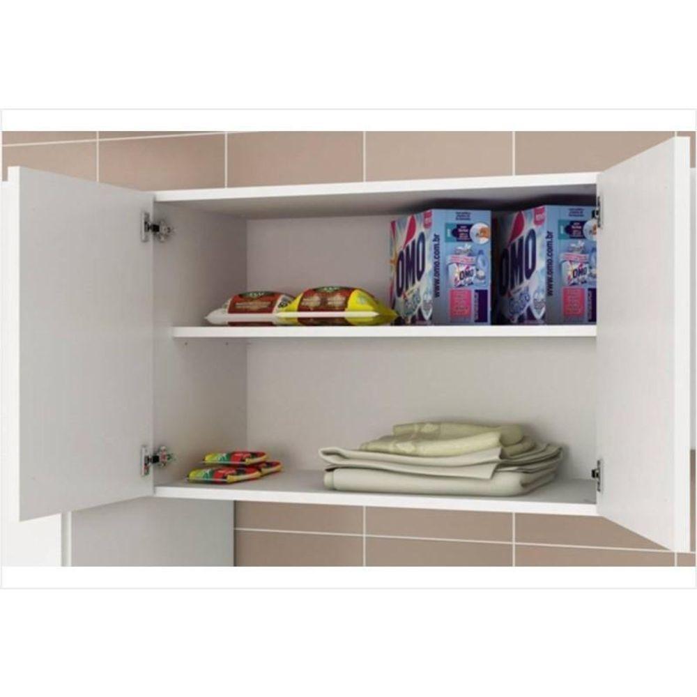 Ambiente Para Lavanderia 04 Peças Branco - Tecno Mobili - 2