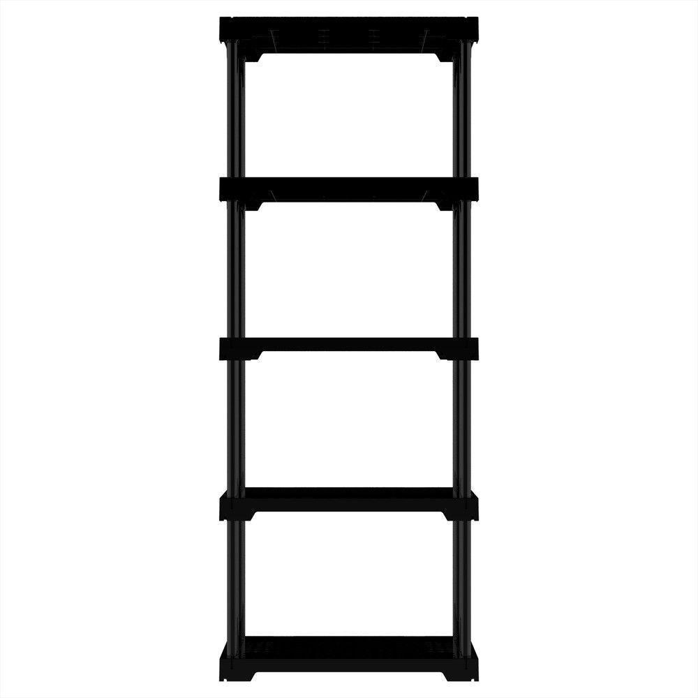 Estante Modular 5 Prateleiras 25 Kg Multiuso Preto Grifit - 3