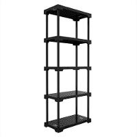 Estante Modular 5 Prateleiras 25 Kg Multiuso Preto Grifit - 1