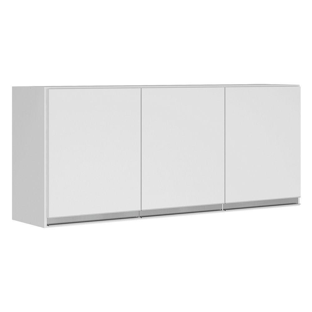 Kit área De Serviço E Lavanderia Com 02 Armários Aéreo 120cm E 80cm 100% Mdf Branco - Abmaza - 7