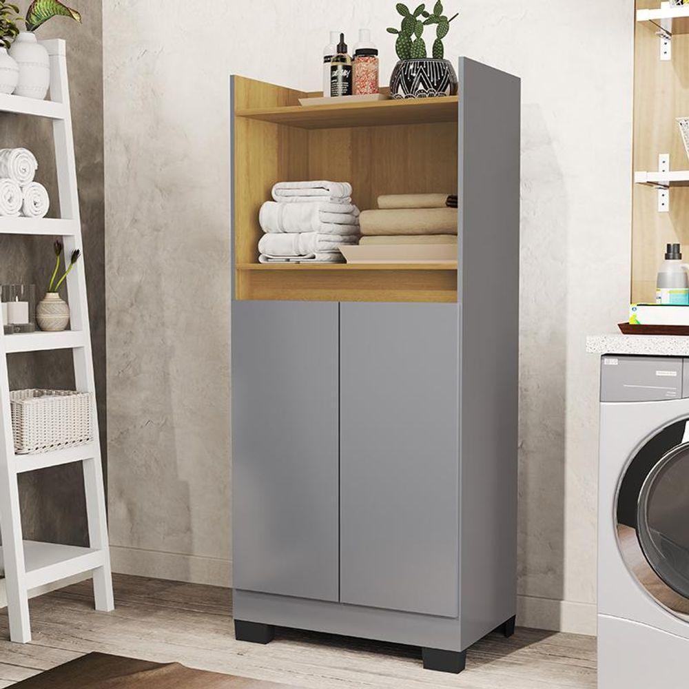 Multiuso Lavanderia Armario Duque 2 Portas Onix/mel Onix/mel - 1