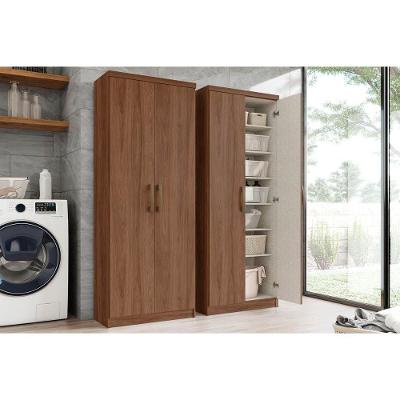 Armário Multiuso Casal Margarida c/ 2 Portas Castanho - Henn