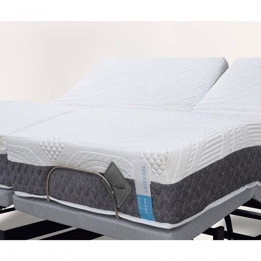 Colchão De Látex Cinza 20cm Box Solteiro King 96x203cm - 10