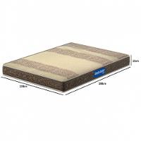 Colchão Casal Espuma D33 138x188x12cm Marrom C/Bege - 2