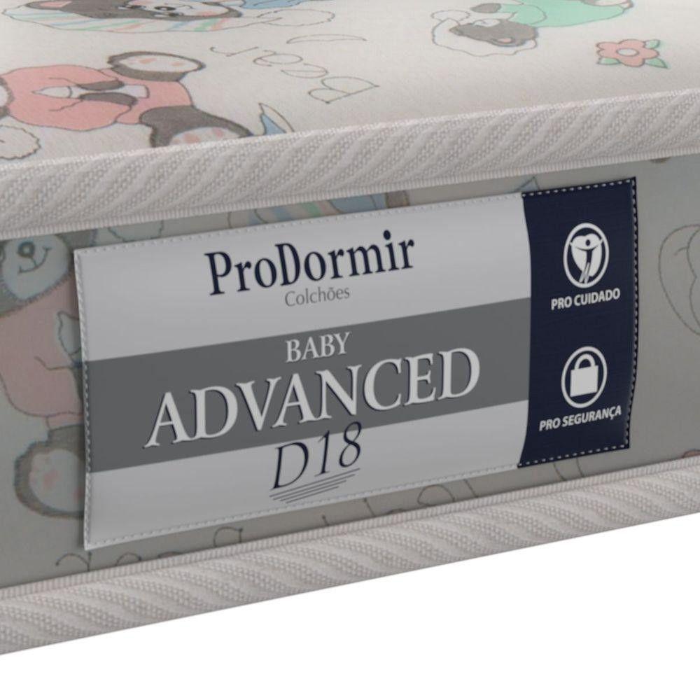 Colchão P/Berço Espuma D18 60x130x07cm Advanced Baby Cinza - 2