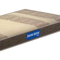 Colchão Solteiro Espuma 78x188x12cm Marrom C/Bege