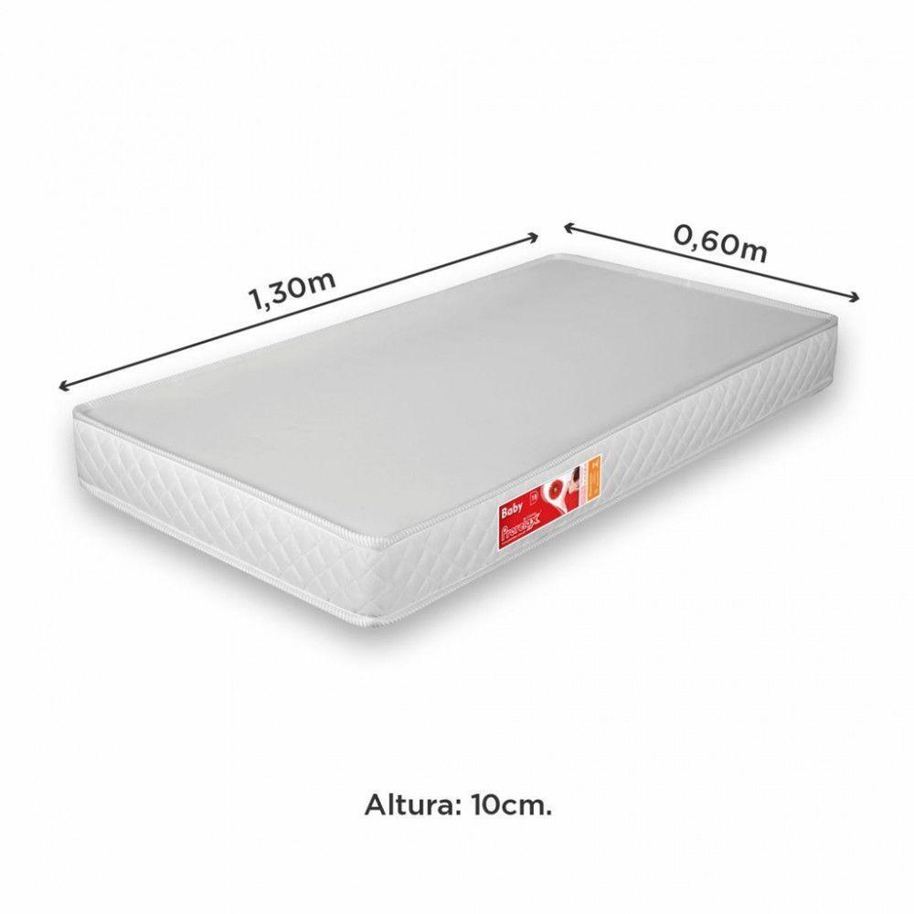 Colchão De Berço 60X130X10 Baby D18 Branco - 4