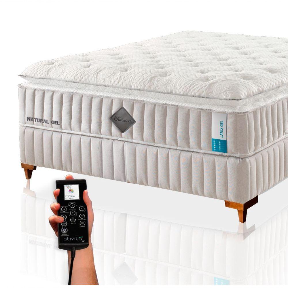 Colchão De Látex Qgel Com Cobre Box Queen 158x198cm - 2