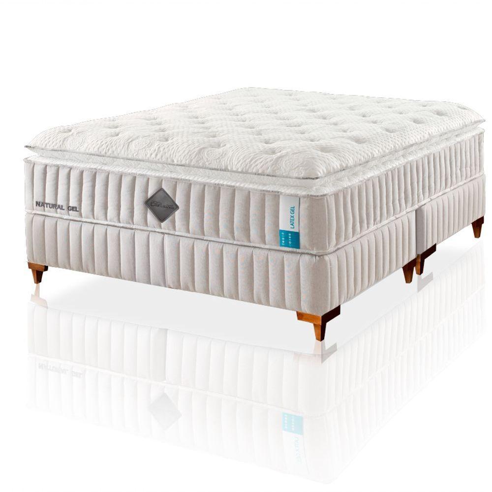 Colchão De Látex Qgel Com Cobre Box Queen 158x198cm - 8