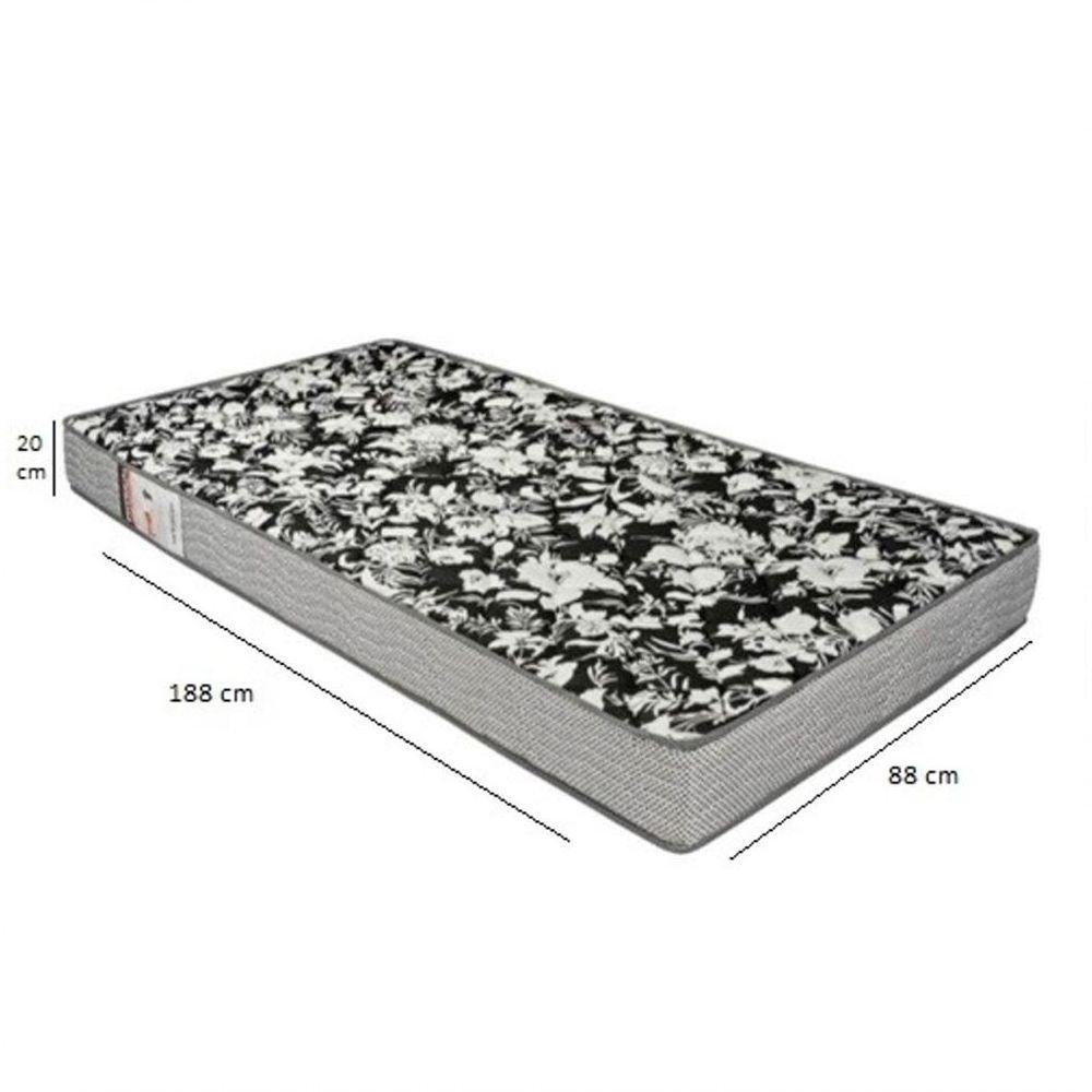 Colchão Solteiro Physical Ultra Resistente Com Espuma D26 20X88X188 Cm Ortobom Preto/Branco - 3