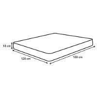 Colchão Casal Sleep Max Espuma D45 128X188X18Cm Branco/Azul - Castor - 2