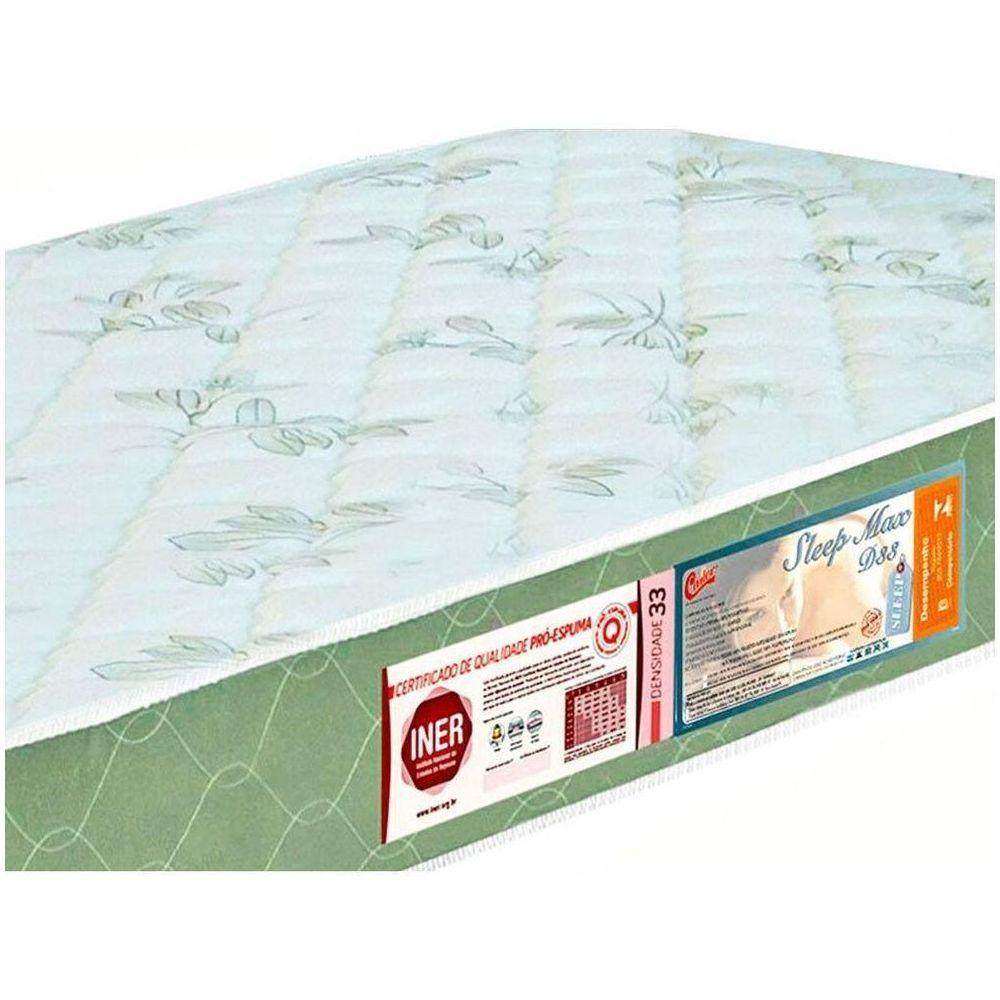 Colchão Casal Sleep Max Espuma D33 138x188x25cm Branco/verde - Castor - 3