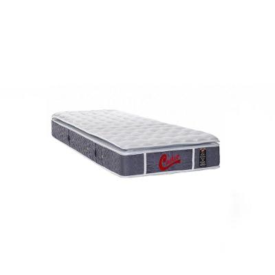 Colchão Solteiro Molas Pocket D45 D24 D20 Super Luxo Light Stress One Face Cinza