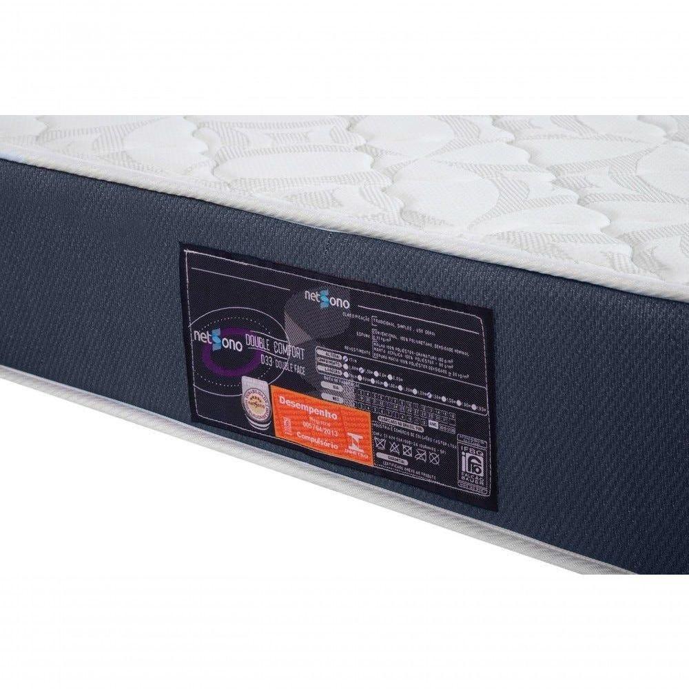 Colchão Netsono Solteiro Na Caixa Comfort Double Face D33 100x200x17cm - 2