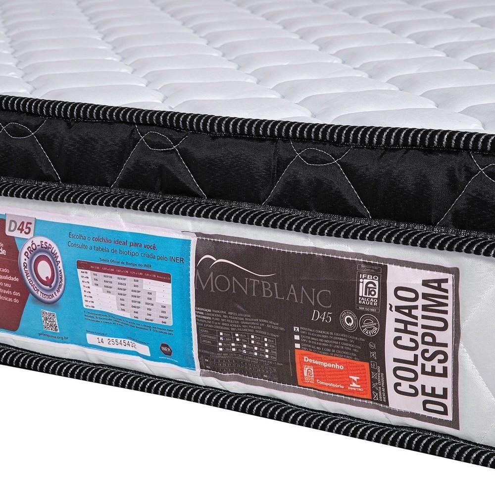 Colchão Castor Solteiro Montblanc One Face D45 120x203x25cm - 5