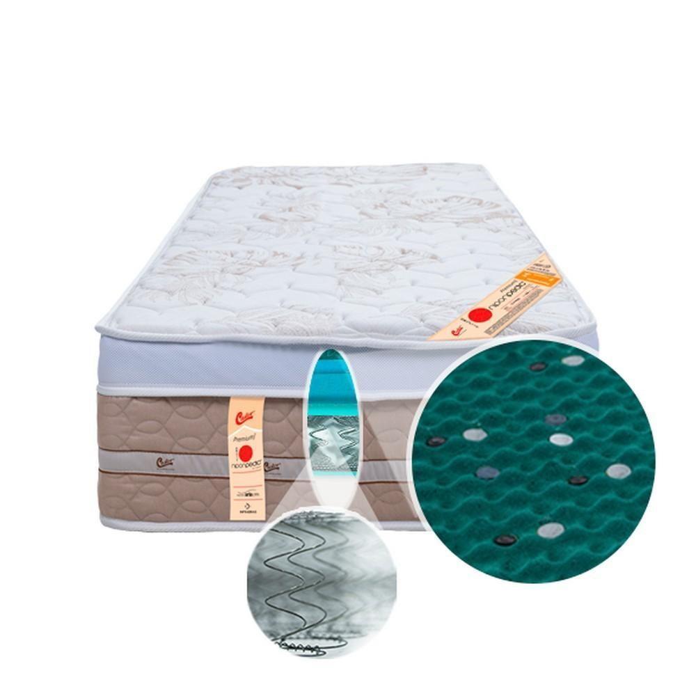 Colchão Castor Solteiro Premium Niponpedic One Face Tecnopedic 88x188x32cm - 3