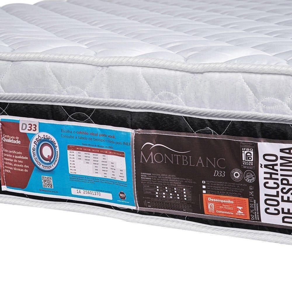 Colchão Castor King Montblanc One Face D33 193x203x25cm - 3